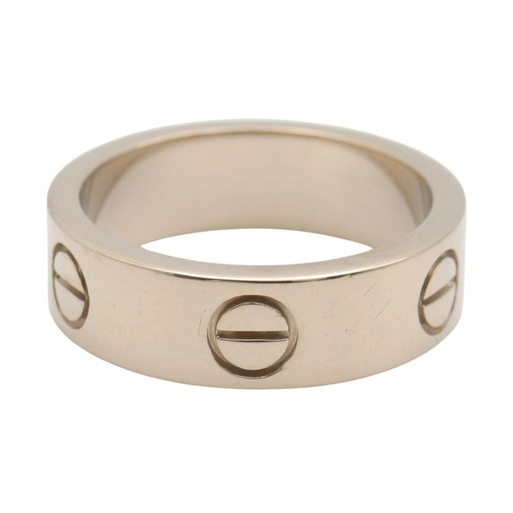 Authentic Cartier Love Ring 18K White Gold 3.5mm Band Size  CARTIER Authentic 18k Silver Love Ring